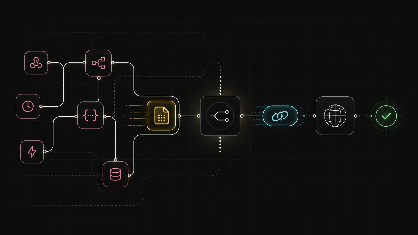 Diagram showing an n8n binary file upload through GetFileURL and a returned public URL for the next API step.